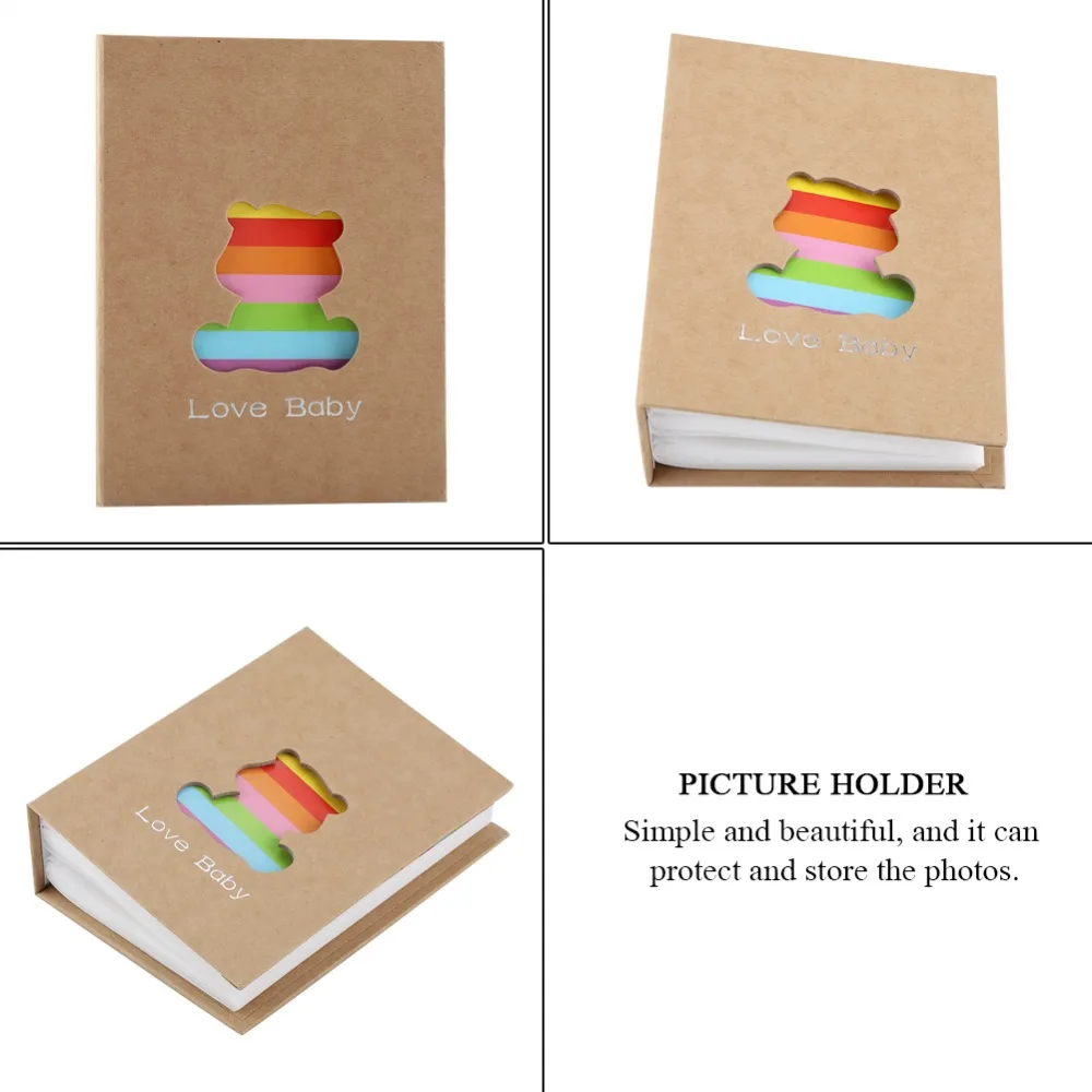 Holds 100 Photos Photo Album 5.51x7.09in Insert Page Design Picture Holder Hollow Design Durable Backbone Picture Storage