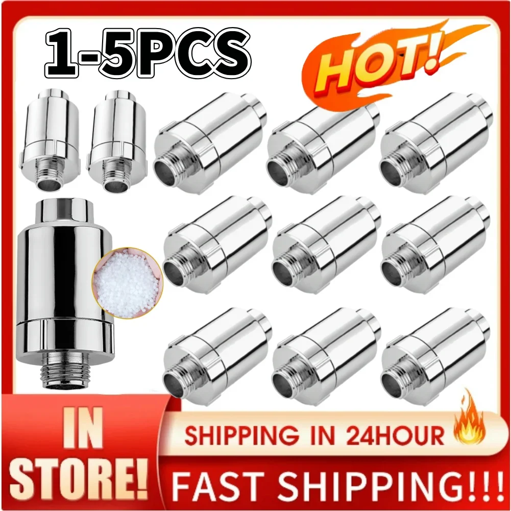 Activated Carbon Shower Water Filter Easy Installation Bath Filtration Purifier Remove Impurities Easy Use Bathroom Accessories