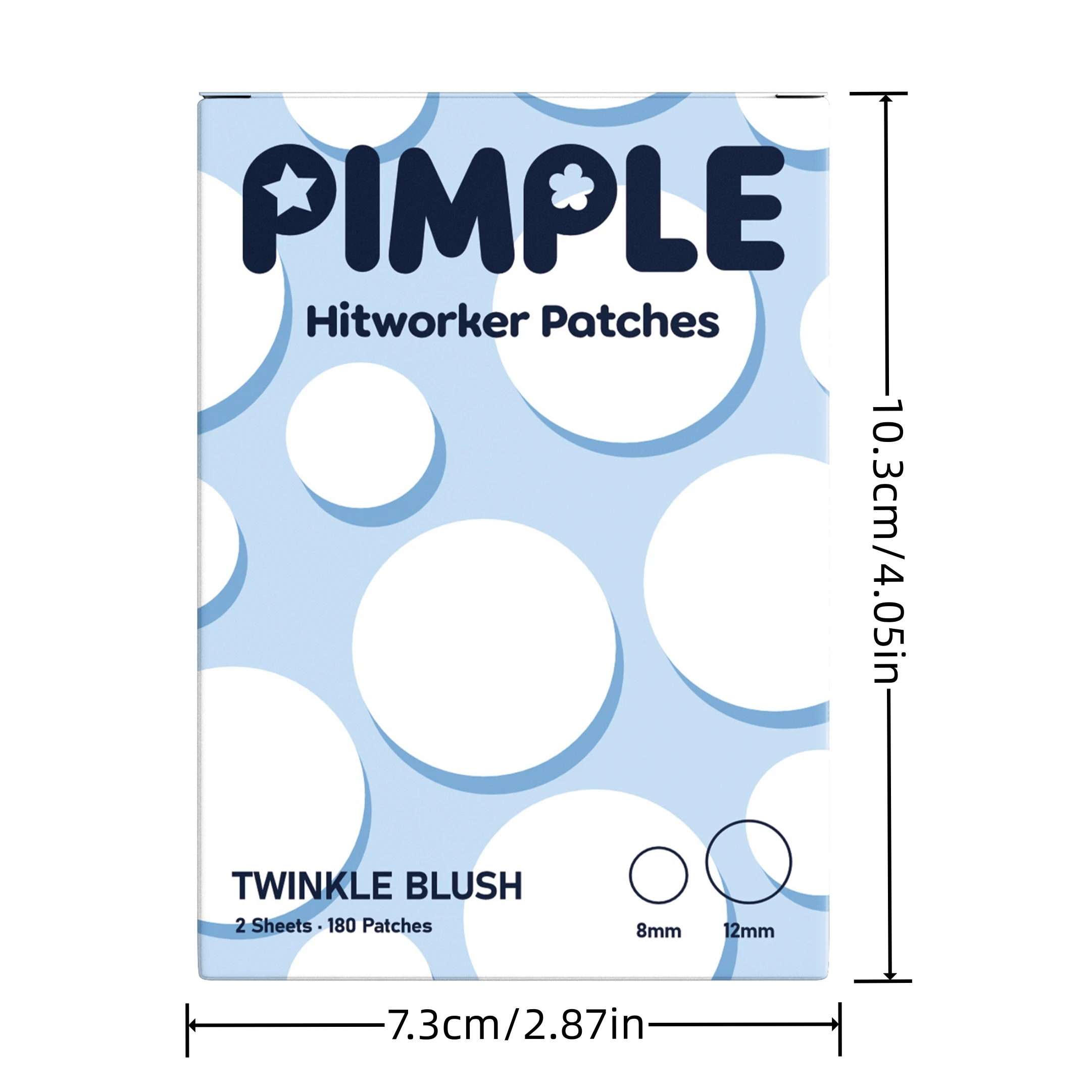 180 pieces of Hydrocolloid Acne Patches, specifically formulated to treat acne and blemishes, a skincare and beauty product.