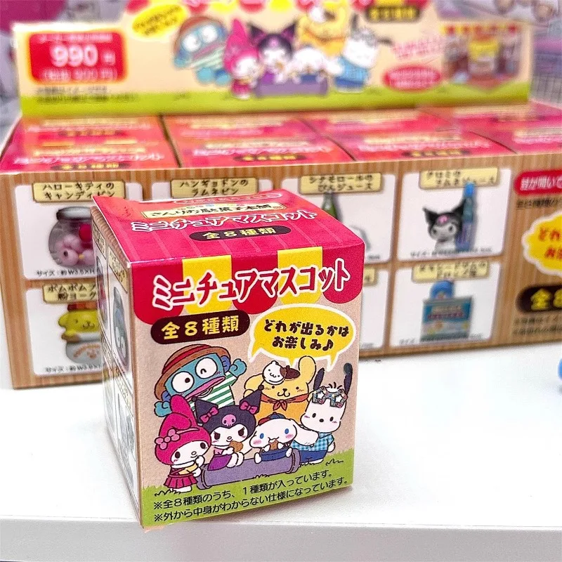 

Sanriose Cinnamoroll Melody Kuromi Confectionery Series Cute Action Figures Cartoon Tabletop Ornament
