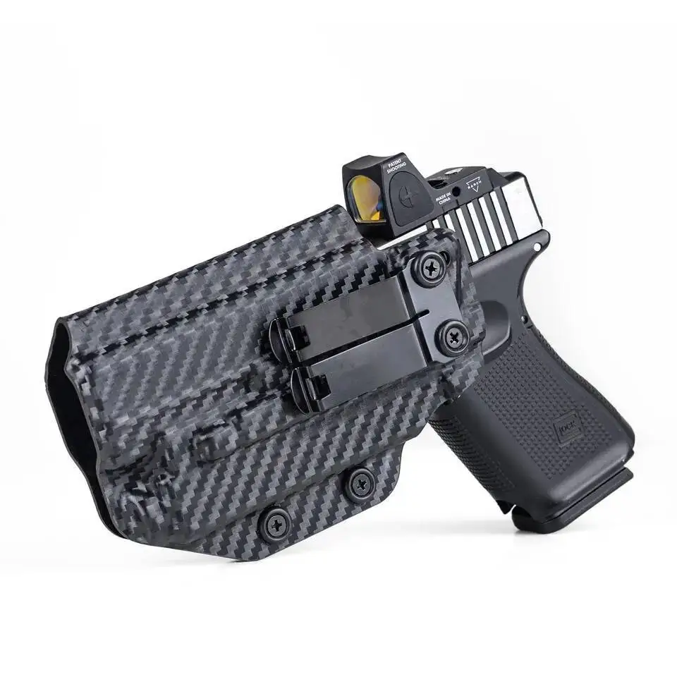 Кобура IWB Kydex для Glock 19 19X 23 25 32 44 45 с тактическим фонариком Olight Baldr S с внутренним поясом Concea Carry