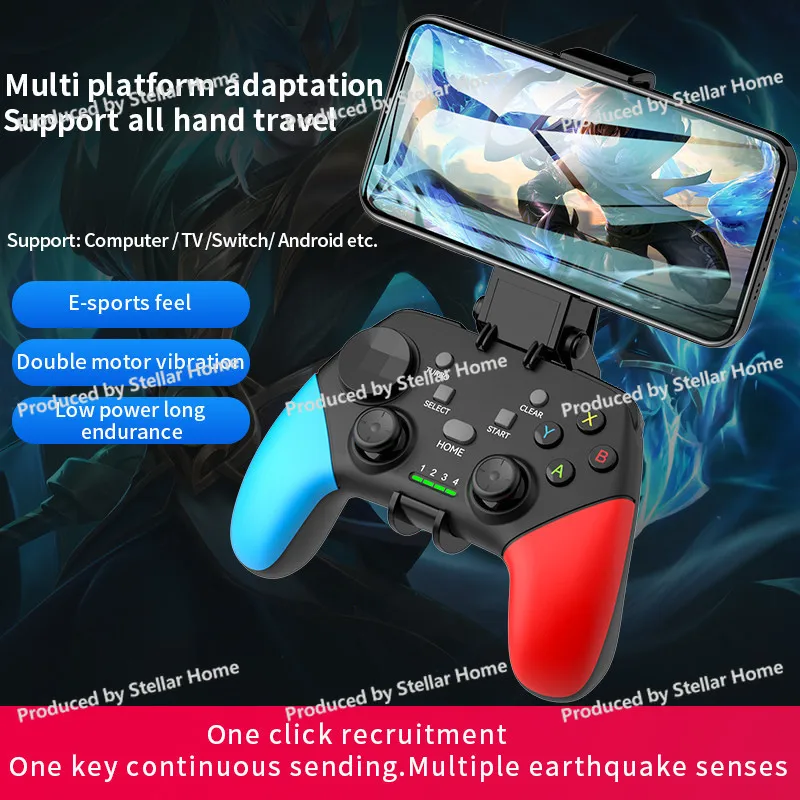 For SWITCHPRO Wireless Handle Bluetooth 2.4G TV Ps4 SteamPC Android IOS Gamepad