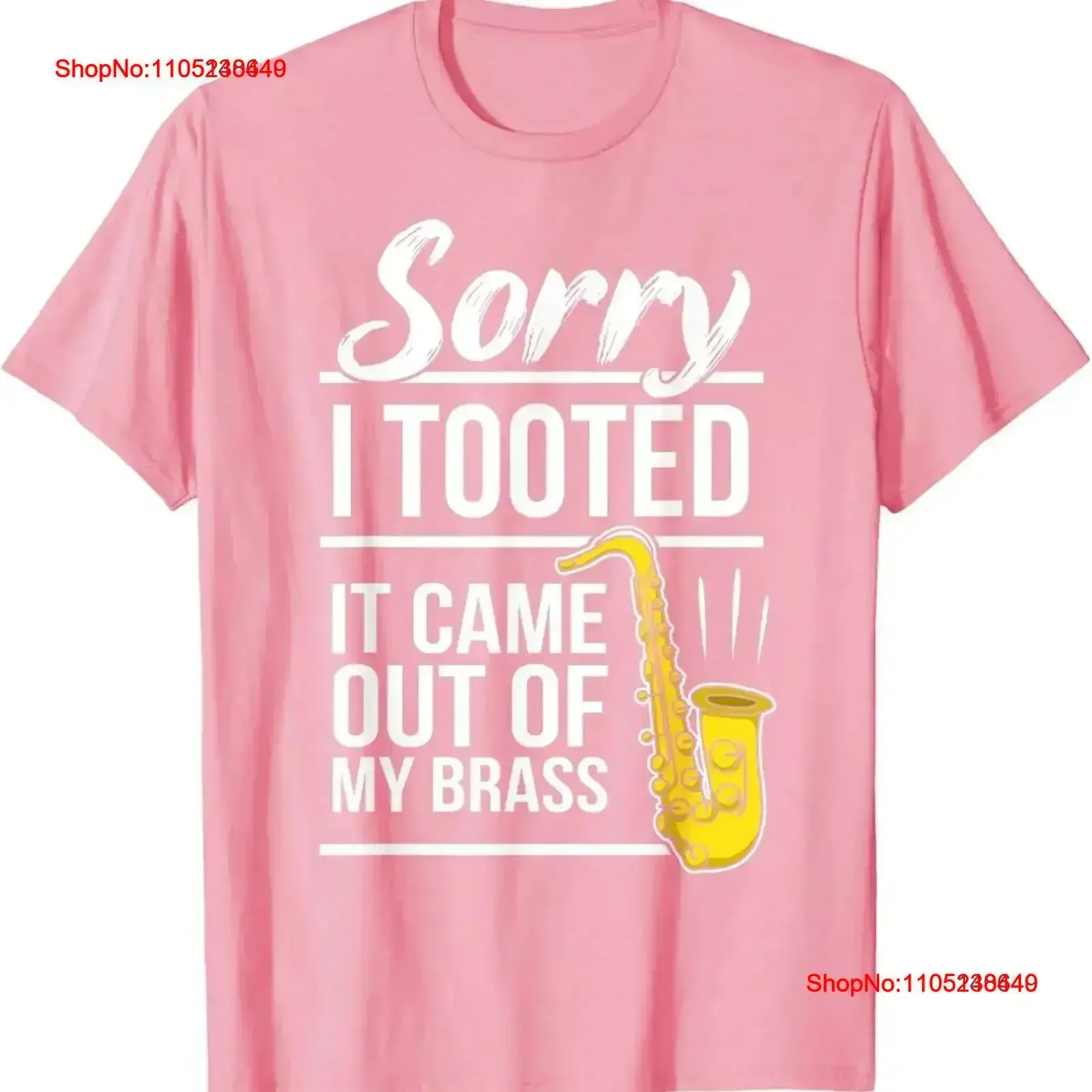 

Sorry I Tooted Brass Saxophonist Saxist Sax Saxophone T Shirt vintage Washed Casual Breathable Top For Everyday Wear graphic