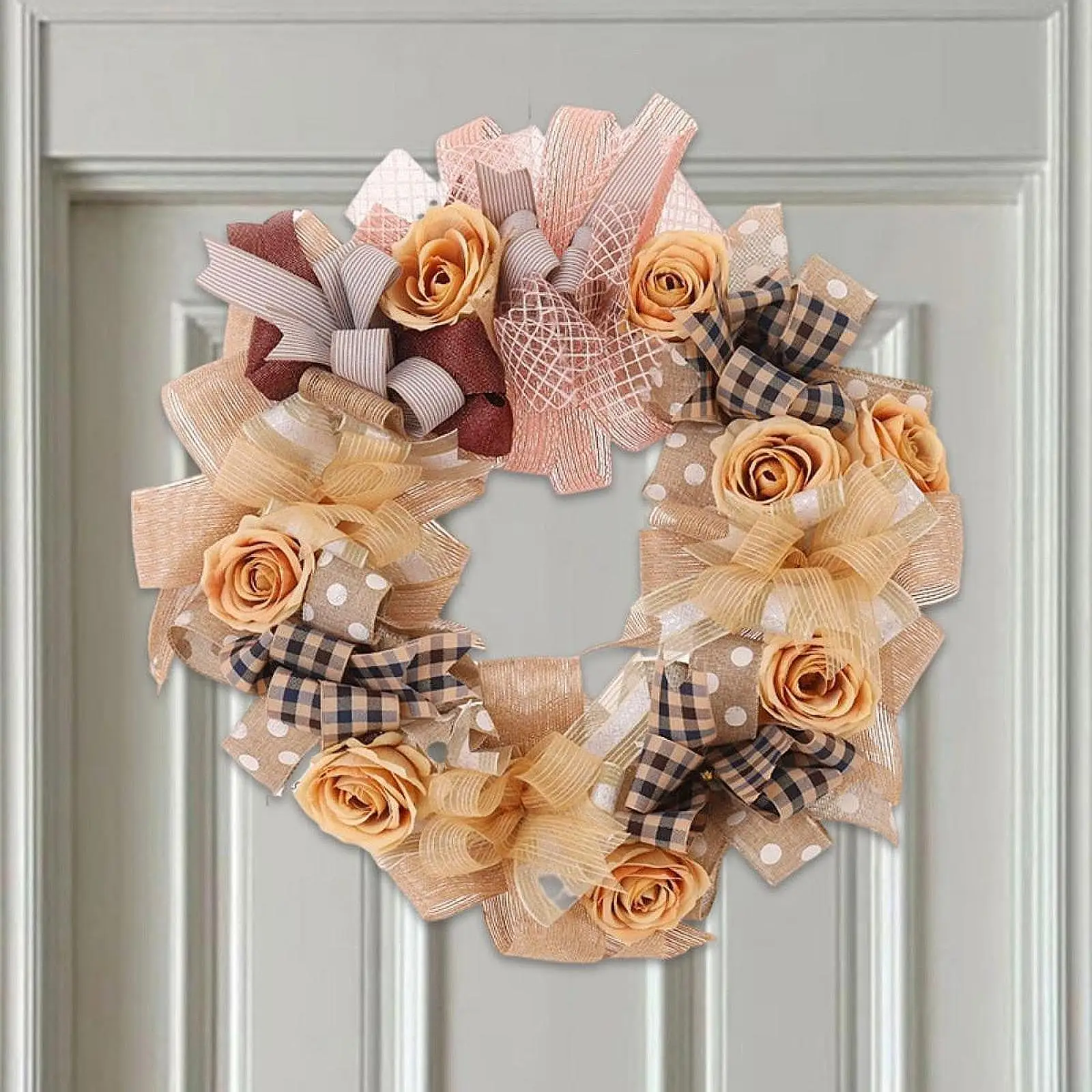 

Fall Wreath for Front Door Harvest Decoration for Garden Mother Day Office