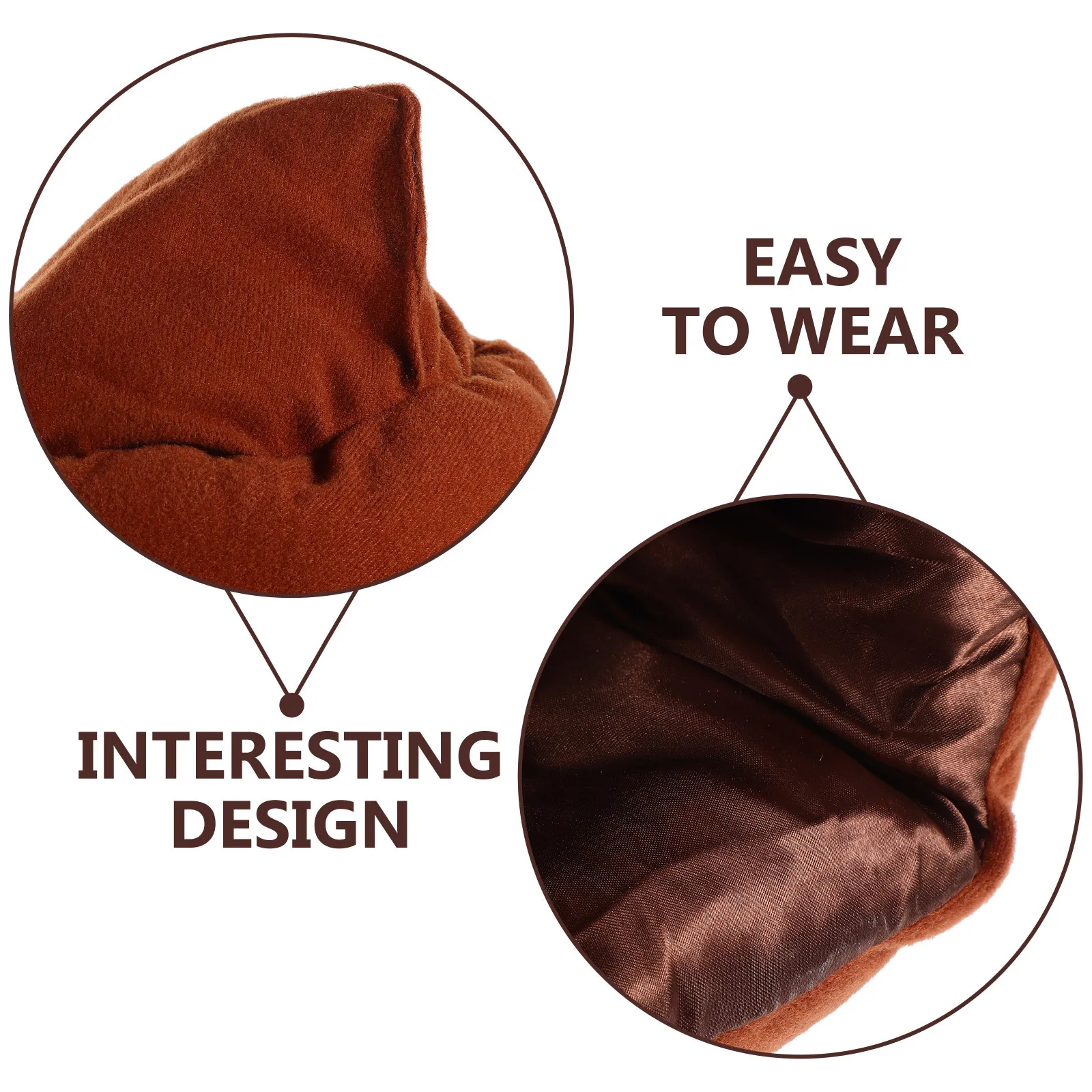 

Poop Hat Funny Carnival Costume Hat Party Decorative Headgear Cosplay Accessory Novelty Photo Prop Festival Wearable Cotton