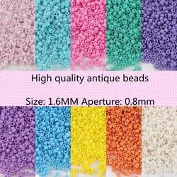 1.6mm Aperture 0.8mm High-quality Glass Rice Beads Antique Beads DIY Jewelry Beaded Necklace Bracelet Accessories