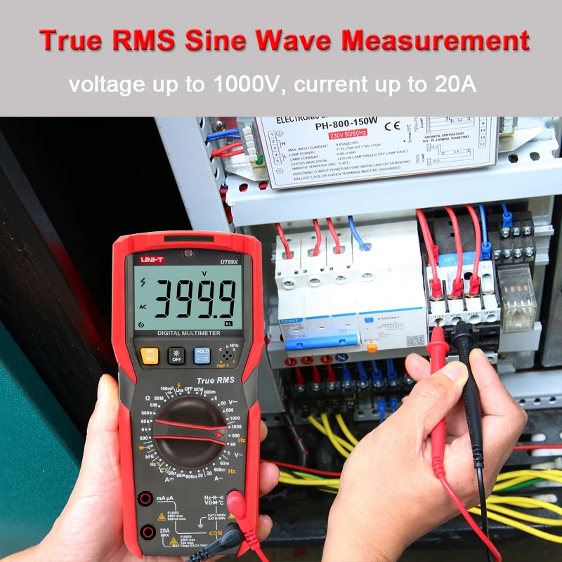 UNI-T UT89X UT89XD Digital Multimeter Electrical Tester With Circuit Dialing Function, Voltmeter. For Maintenance And Wiring