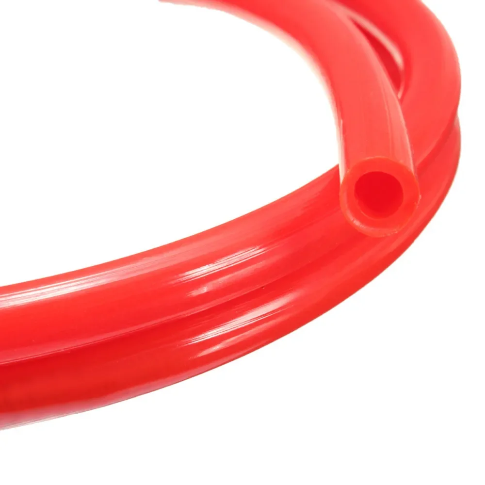 1M Red Motorcycle Dirt Bike Fuel Gas Oil Delivery Tube Hose Line Petrol Pipe 5mm I/D 8mm O/D Motorcycle Oil Supply Pipe