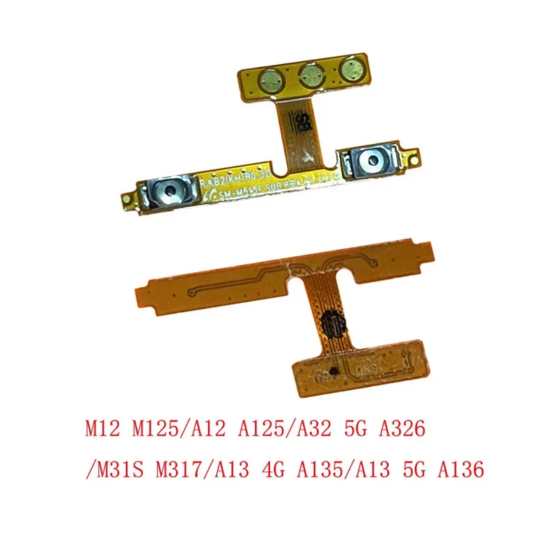 1-50Pcs Volume Up Down Side Key Button Flex Cable Ribbon For Samsung Galaxy M12 M125 M31S M317 A135 A13 4G A12 A125 A32 5G A326
