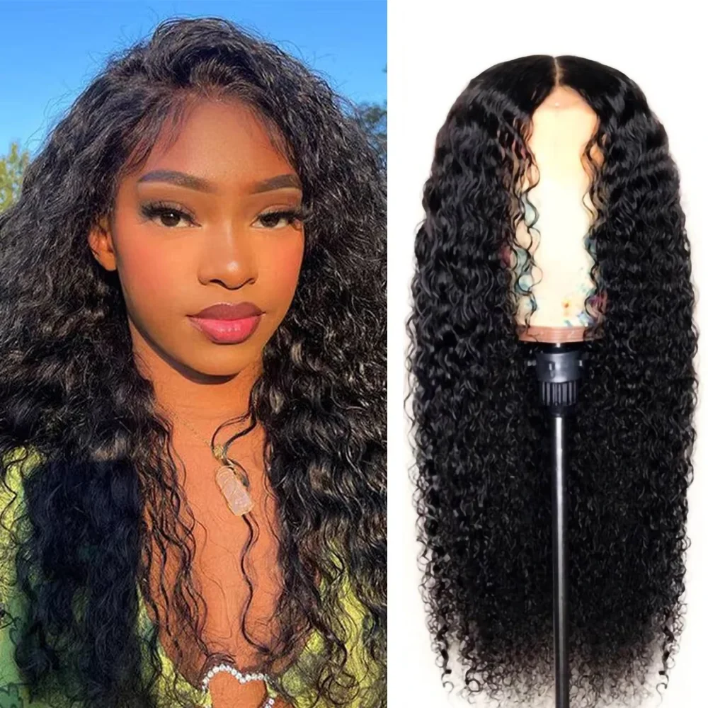 

Kinky Curly Synthetic Lace Front Wig Glueless Natural Hairline Long Fiber Costume Party Daily Cosplay Wig Women 18-30 Inch