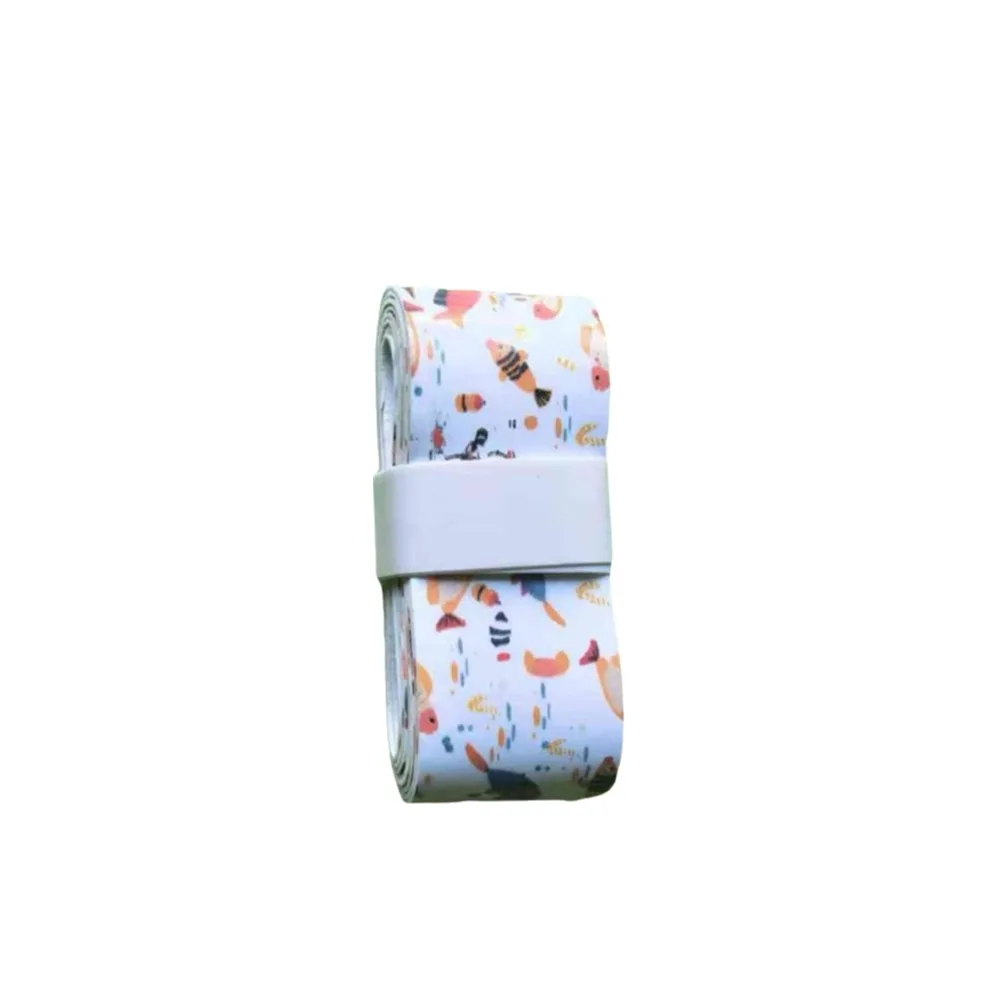 

New Cartoon Printed Badminton Racket Handle Belt Non-slip Sweat-absorbent Fishing Grip Tape Handlebar Grip Tape