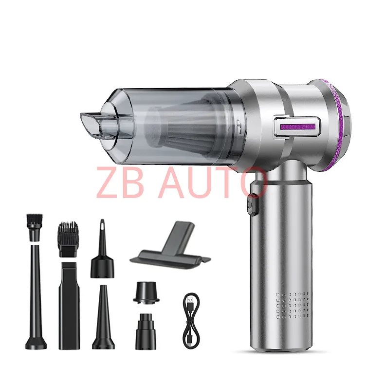 

Car vacuum cleaner wireless power display portable brushless motor household handheld dust collector dust blower cross-border