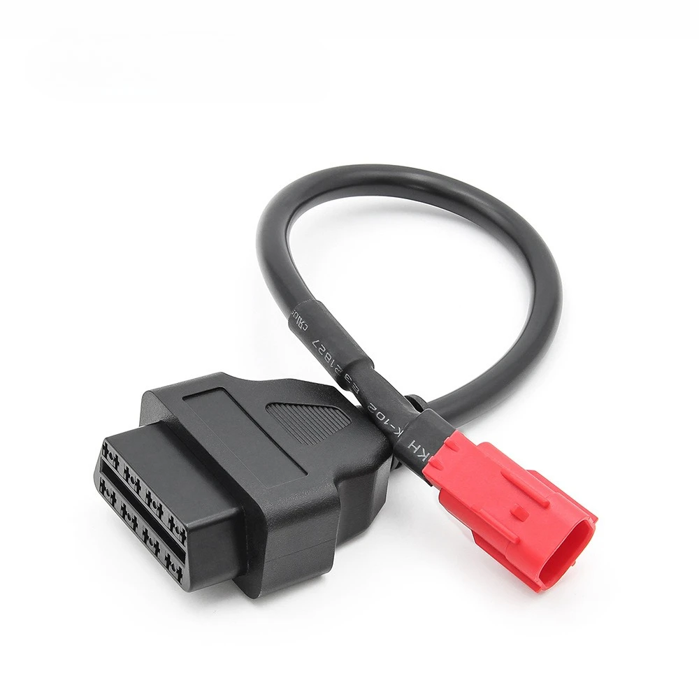 

for Honda Guzzi Piaggio Vespa Motorcycle 6 Pin OBD Extension Adapter Cable Diagnostic Connector OBD2 Scanners Fault Detection
