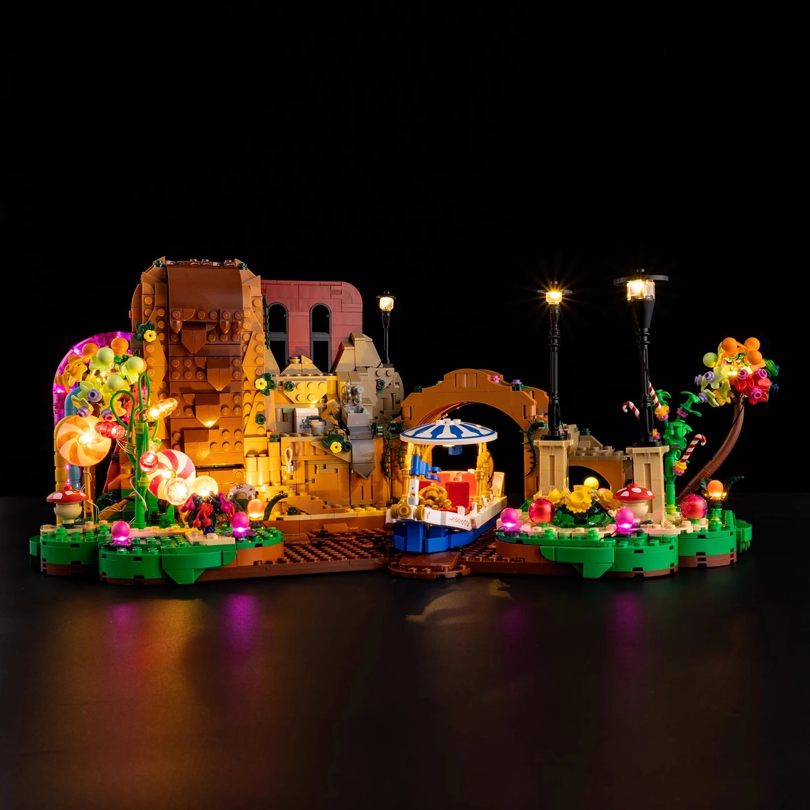 مجموعة إضاءة LED مناسبة لـ LEGO Willy Wonka The Chocolate Factory Ideas 21360 هدية الإضاءة (باستثناء مكعبات البناء)