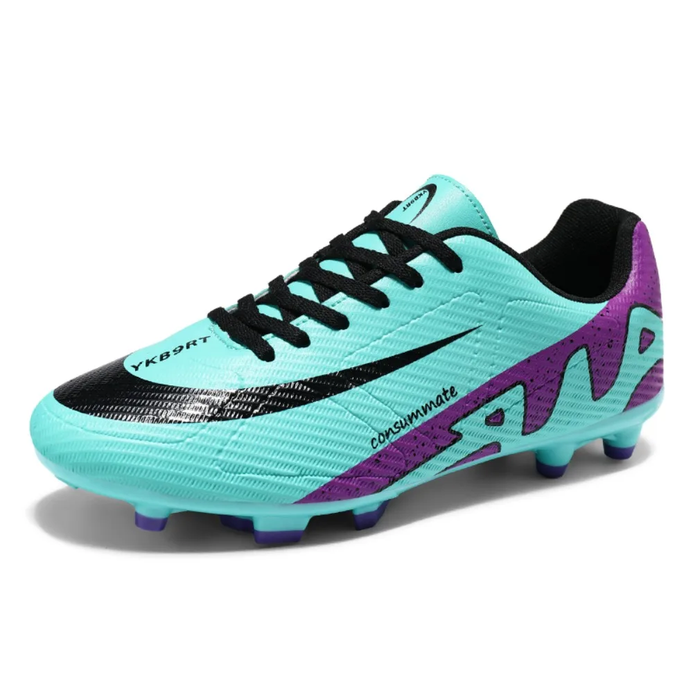 

High Quality Mens Soccer Shoes Society Ultralight Turf Soccer Cleats Kids Sneakers Training Football Boots Chuteira Campo 35-45