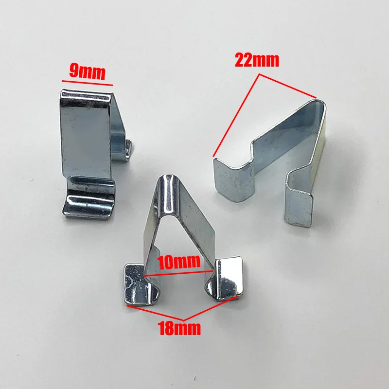 5-50x Sliver Car Door Trim Panel Lining Clips Metal Interior Upholstery Retainer Rivet Auto Fastener Clip for VW Audi Seat Skoda