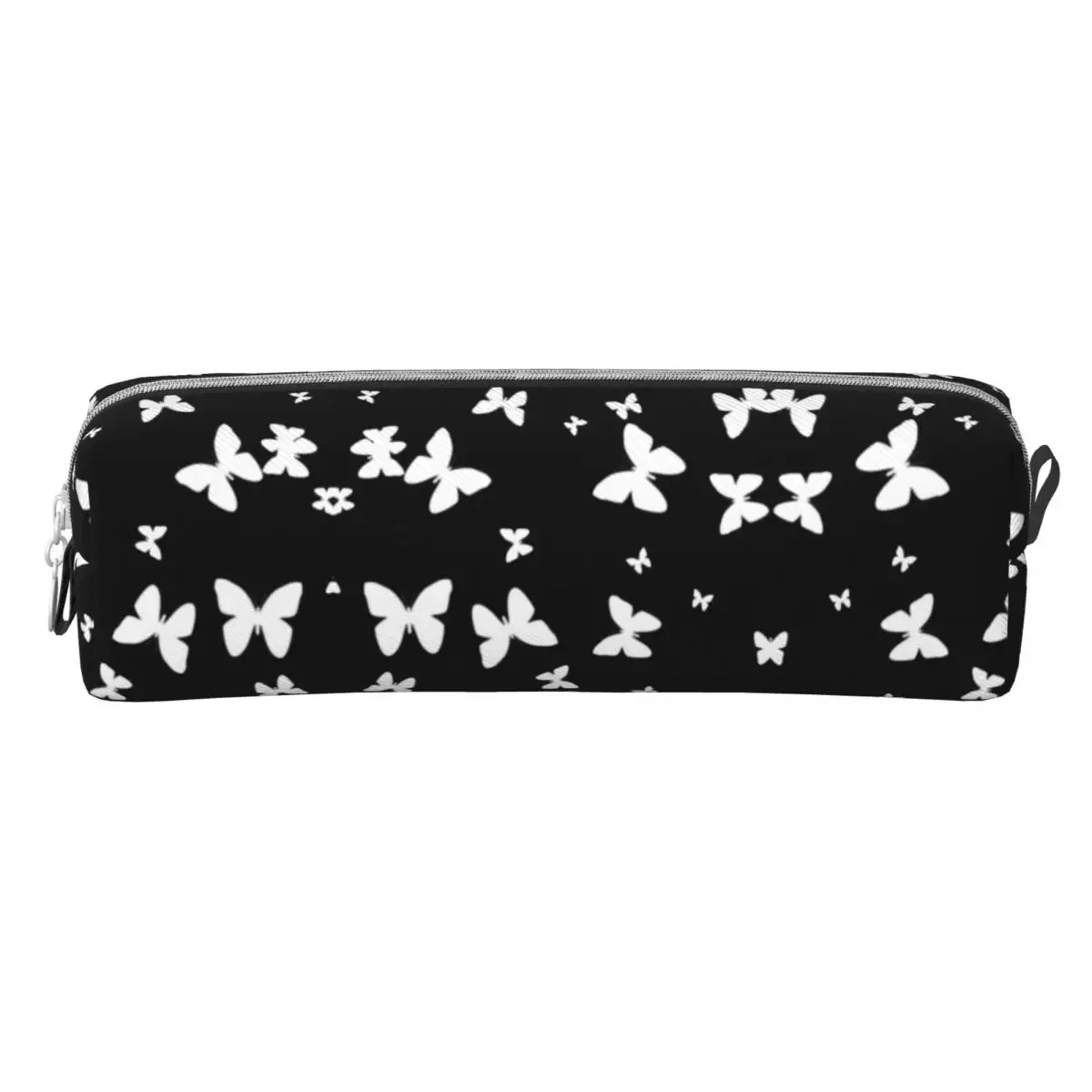 Retro Pencil Case Pattern Pencil Box Black And White Butterflies School Pencil Cases Child Square School Supplies