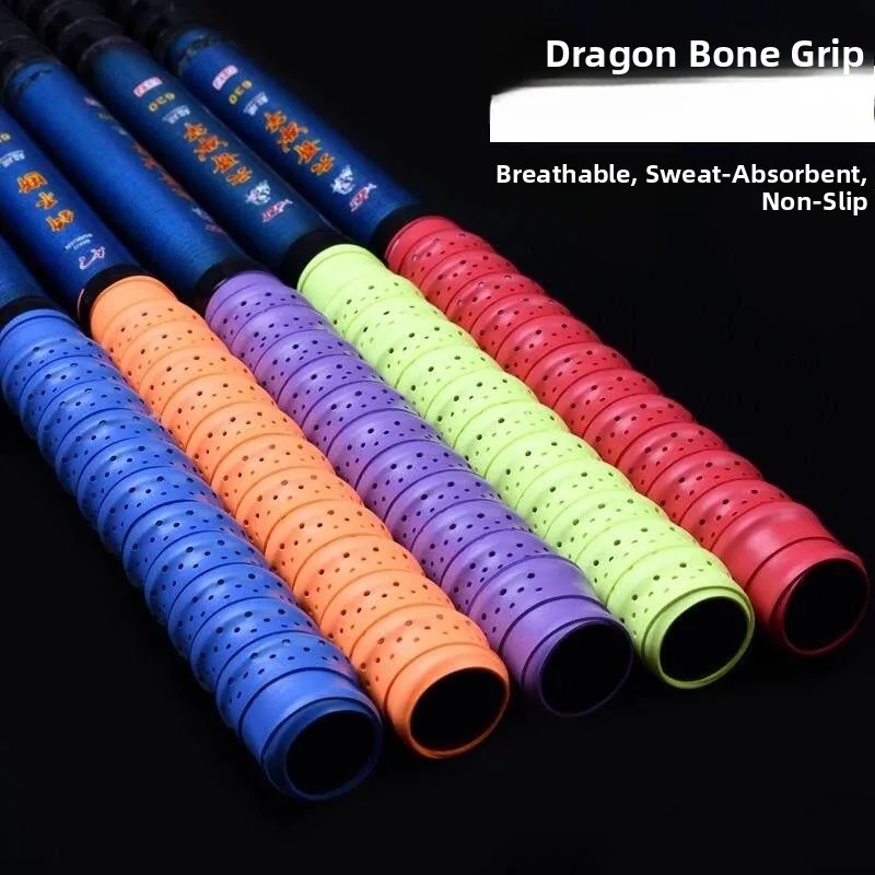 

Badminton Racket Grip Tape Anti-Slip Sweat Absorbent Tennis Handle Wrap Dragon Bone Bandage Sports Fitness Fans Supplies