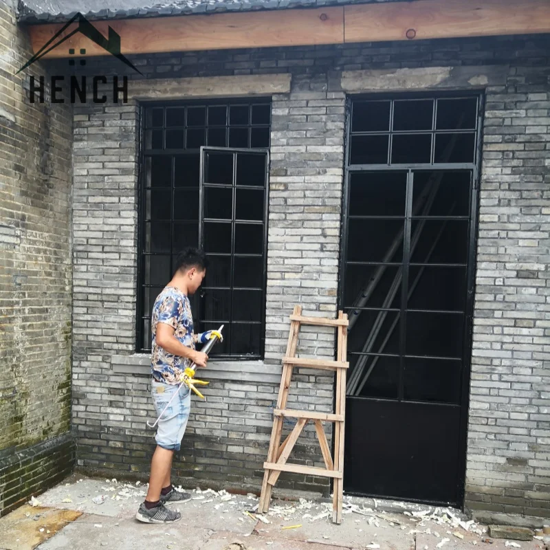 

Hench Steel Iron Doors and Windows Hot Selling For House Using China Making