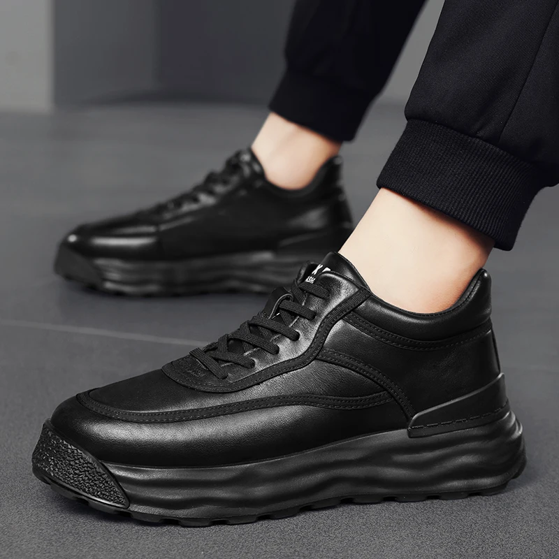 Men's Casual Shoes 2023 Thick Soles Trend Fashion Shoes Original Men's Sports Shoes Trading High-end Luxury Shoes Formal Shoes