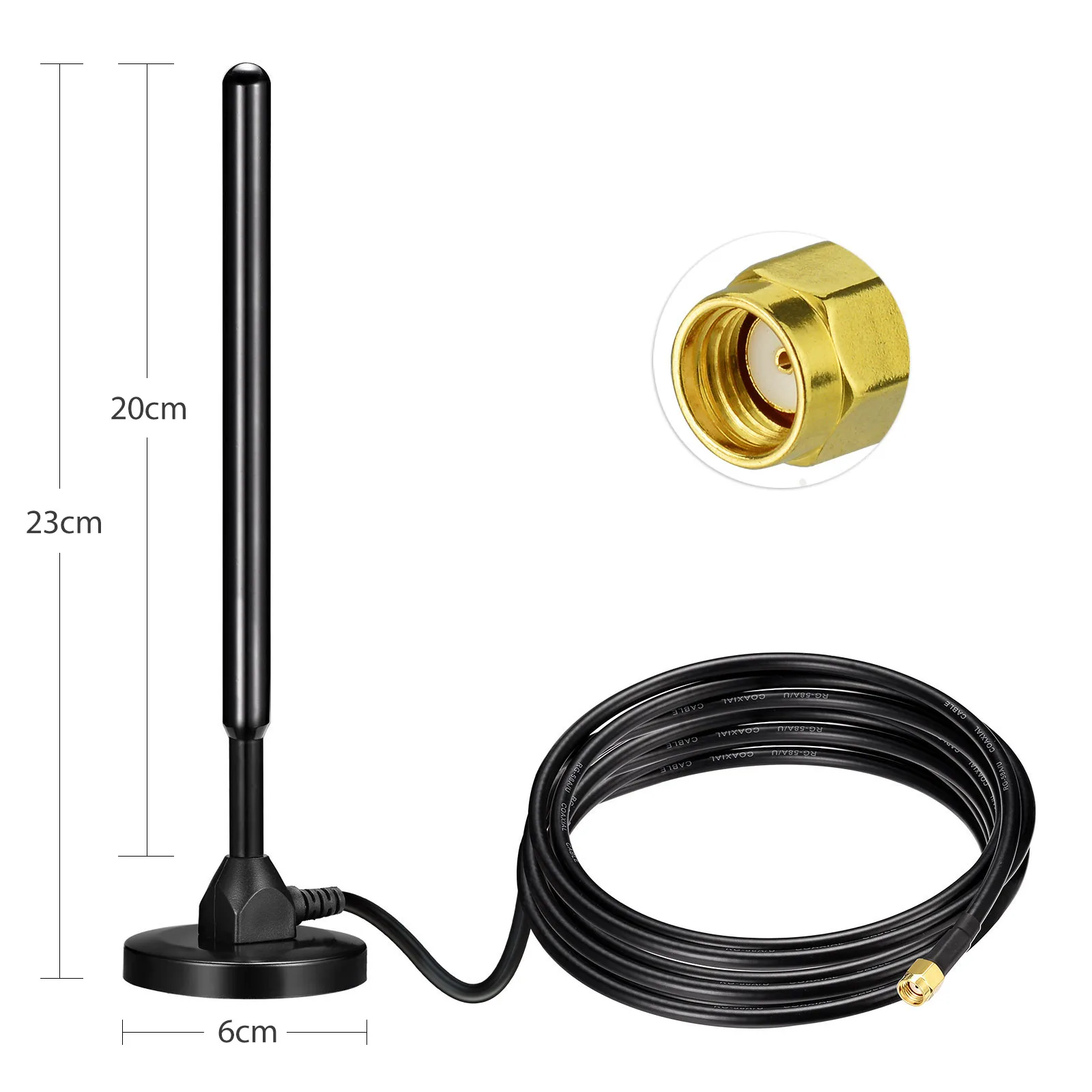 Superbat 915mhz 3dbi Helium Miner Magnetic Base HNT Omnidirectional Lora Antenna for MNTD RAK V2 Nebra Bobcat 300 Sensecap M1 HN