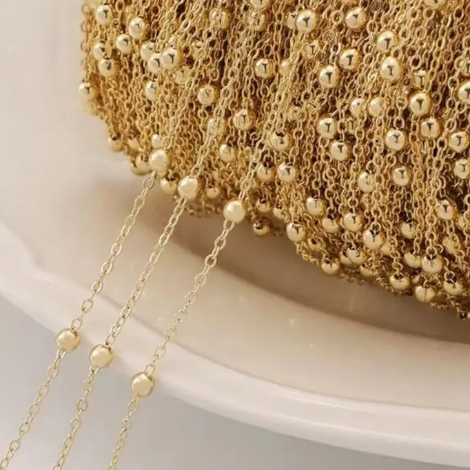 

WT-BC216 WKT 2023 Стильная цепочка с покрытием из 18-каратного золота, аксессуары, не тускнеющая O-образная цепочка с медным покрытием, модные украшения.