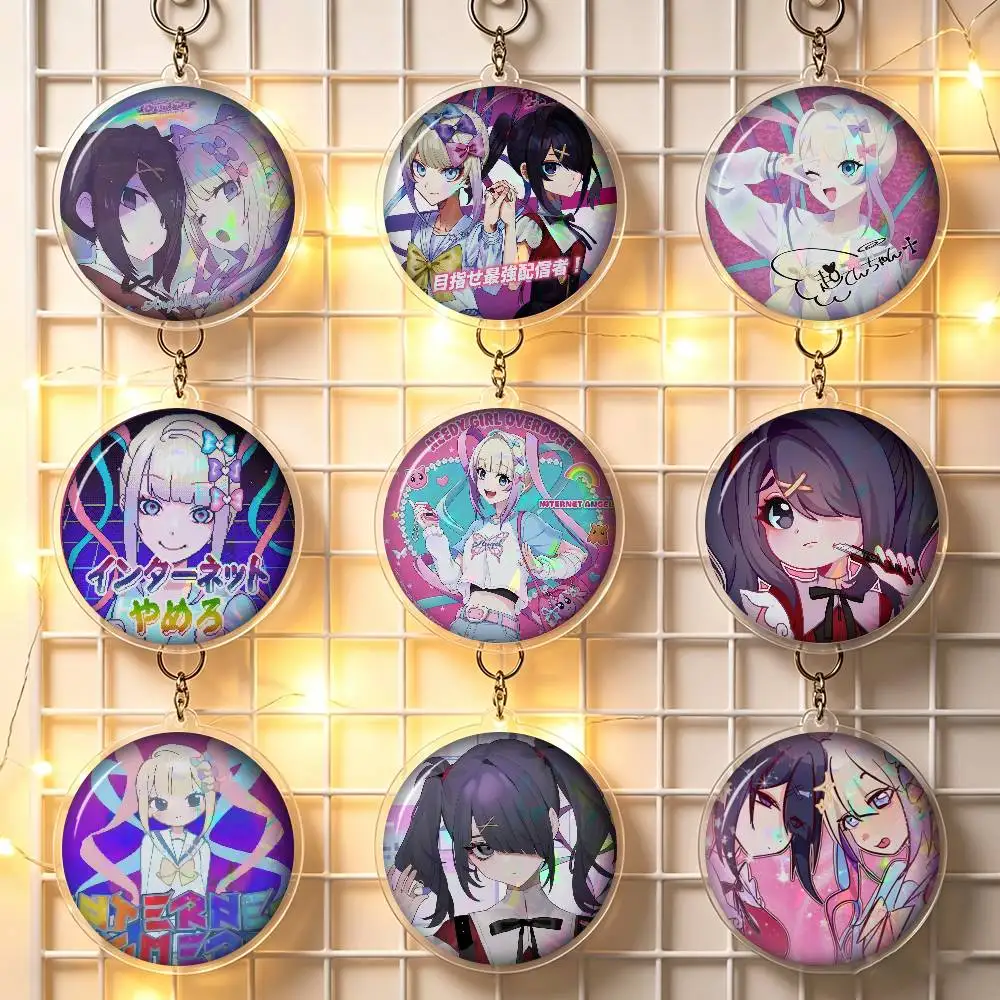 Needy Girl Overdose KAngel Ame chan  Anime Button Pin Handmade For Clothes Cartoon Badge Backpack Decoration Jewelry Accessories