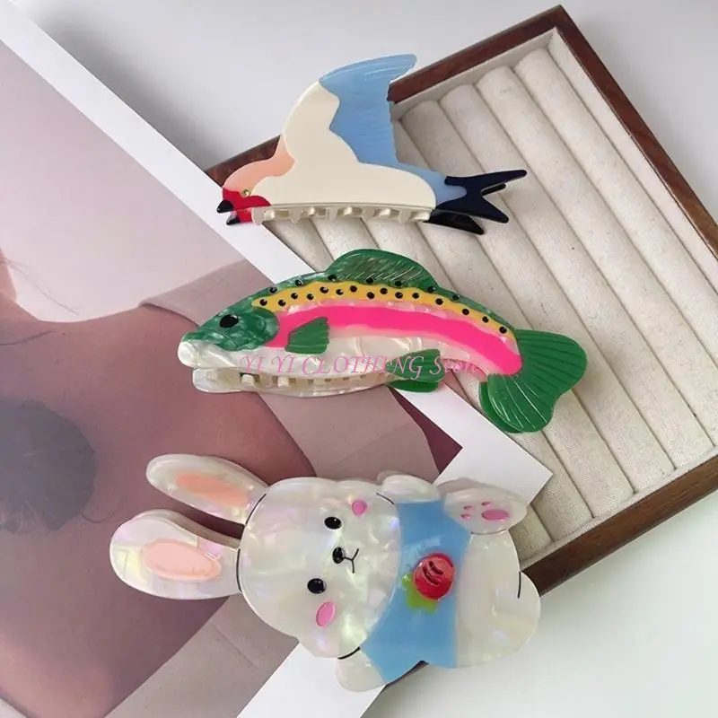 

N5KF уникальный день святого Валентина, когтя, когтя, хвост, когтя, рыба Barrettes Hair Clip