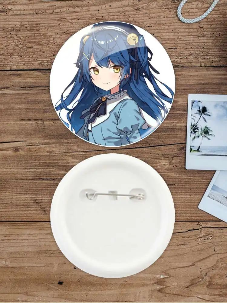 Amamiya Kokoro Badge Brooch Vtuber Virtual YouTuber anchor Peripherals Pin Cartoon Children's gift Anime Peripheral Personalized