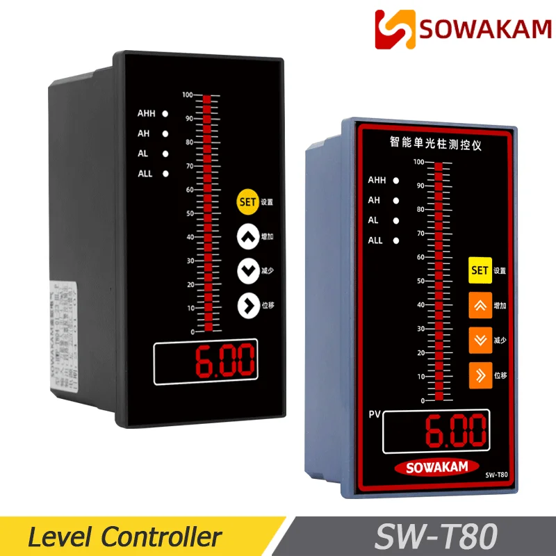 

Universal input Water Level Indicator 4-20mA 4 relays RS485 output for Water Level Sensor temperature Liquid Level Controller