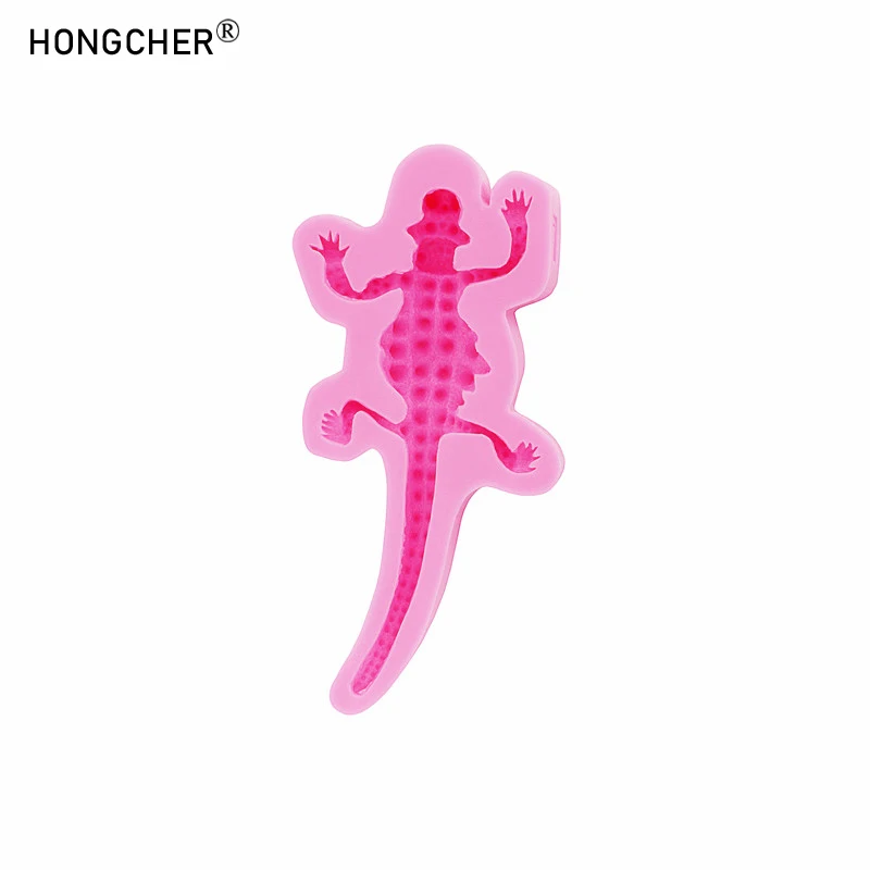 Lizard Gecko DIY Micro Landscape Decoration Accessories Drip Mould Handmade Chocolate Cake Dessert Decoration Silicone Moulds - view 6