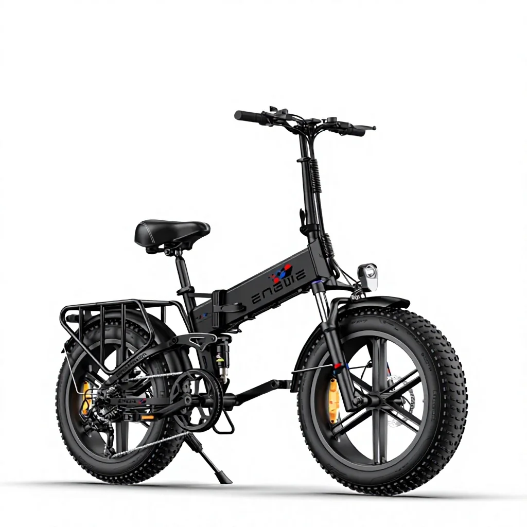 *For 20-Inch Electric Bicycle 250W 48V13Ah Lithium Battery Foldable Adult Aluminum Alloy Fat Tire Brushless Motor Full