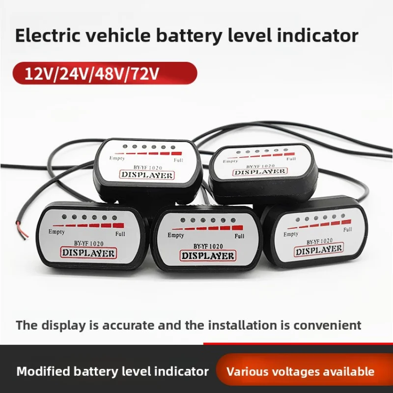 Electric Scooter Battery Level Indicator2436V48V60V72VElectric vehicle battery indicator three-wheeler battery indicator meter