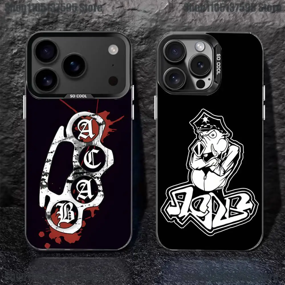 

Ultras Acab Phone Case For iPhone 17,16,15,14,13,12,11,Pro,XS,Max,Plus,Mini,SE4,E Black Matte Shockproof Cover