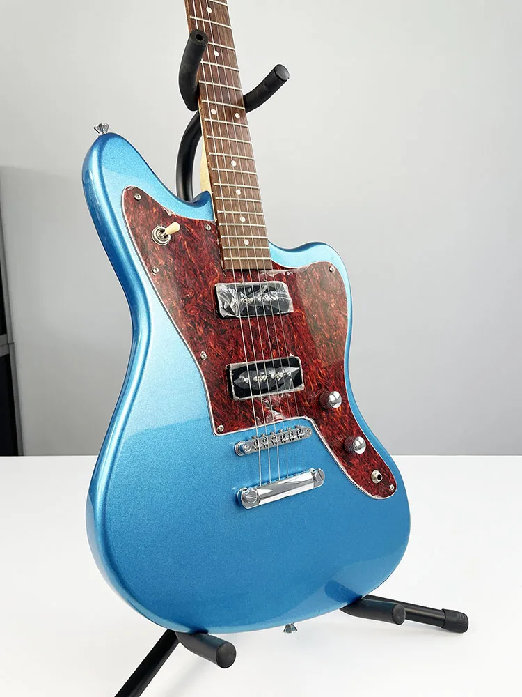 JA Electric Guitar,Mahogany Body and Maplp Neck,Rosewood fingerboard，Metallic blue