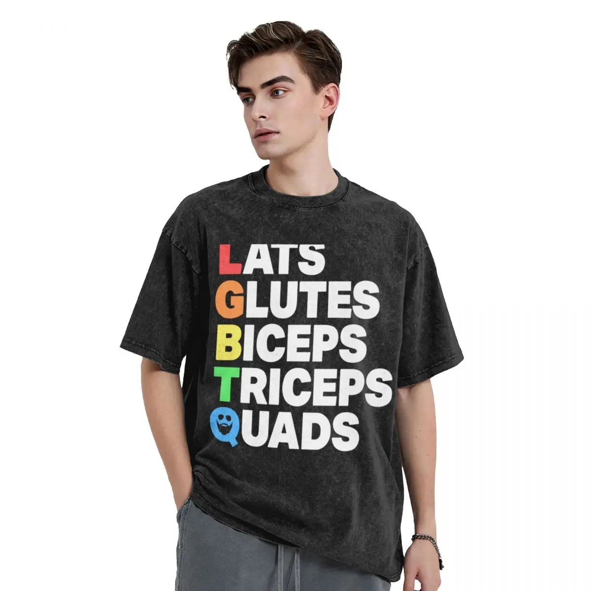 Lats Glutes Biceps Triceps Quads Lgbtq T-Shirt anime stuff blacks t shirt for men