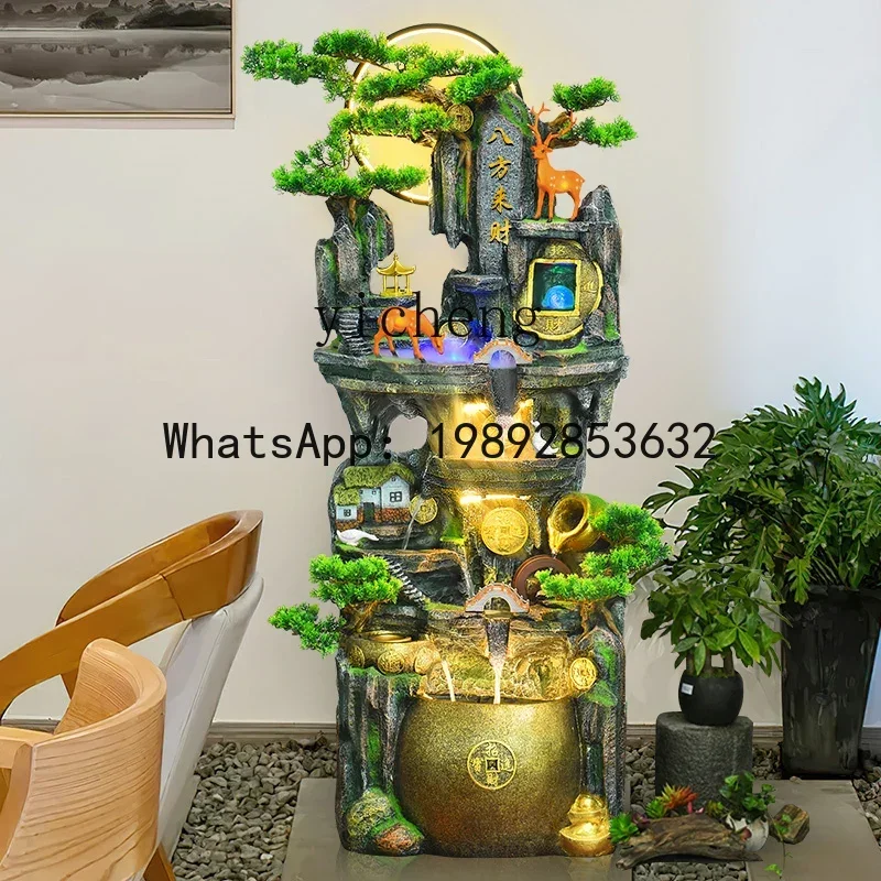 AA rockery flowing water fountain ornament living room  decoration feng shui wheel alpine circulating water feature