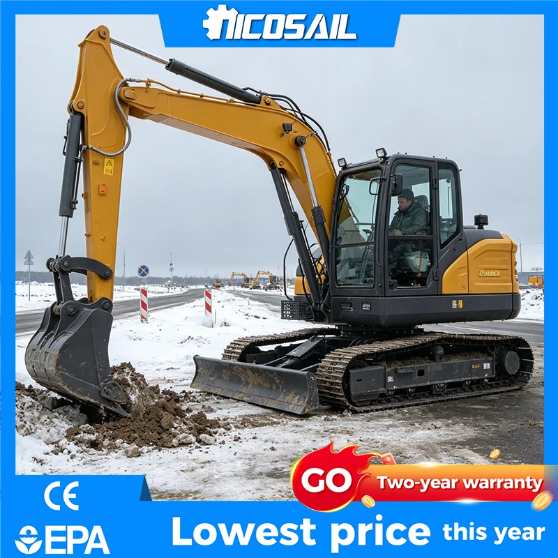 

2026 OKW906 5.7Ton Crawler Excavator with Breaker Auger Drive Compatible Custom OEM Mini Digger