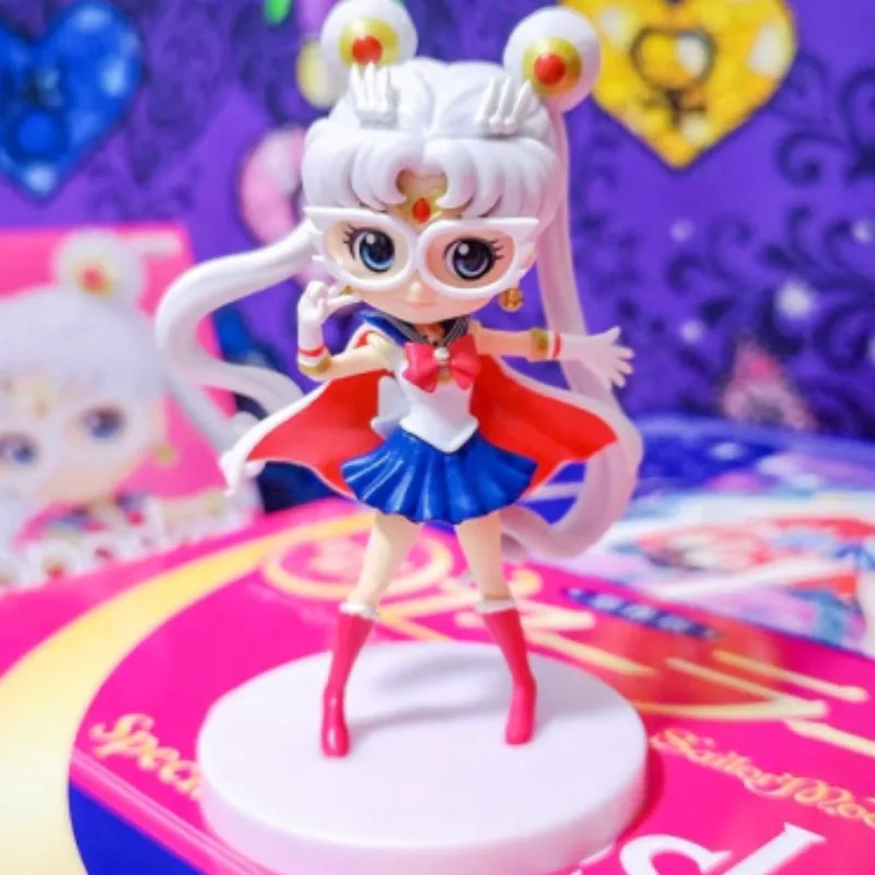 

Bandai Original Sailor Moon Qposket Special Collaborationf Book Figure Toys For Kids Gift Anime Action Figure Collectible Model