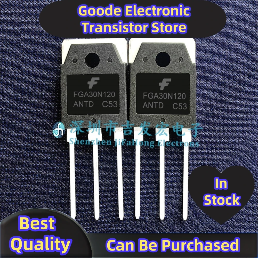 FGA30N120ANTD TO-3P IGBT, 1200V, transporte rápido, melhor qualidade, 10Pcs