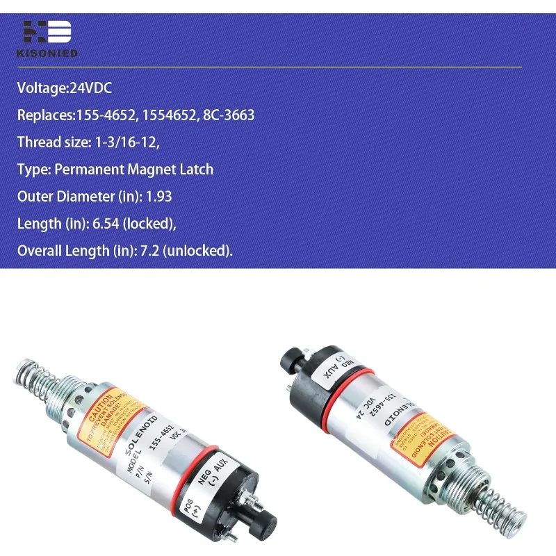 155-4652 8C-3663 para motor 3114 3116 3126 Solenóide de desligamento de combustível E320B E325B E325C E325CL Escavadeira solenóide de desligamento de combustível