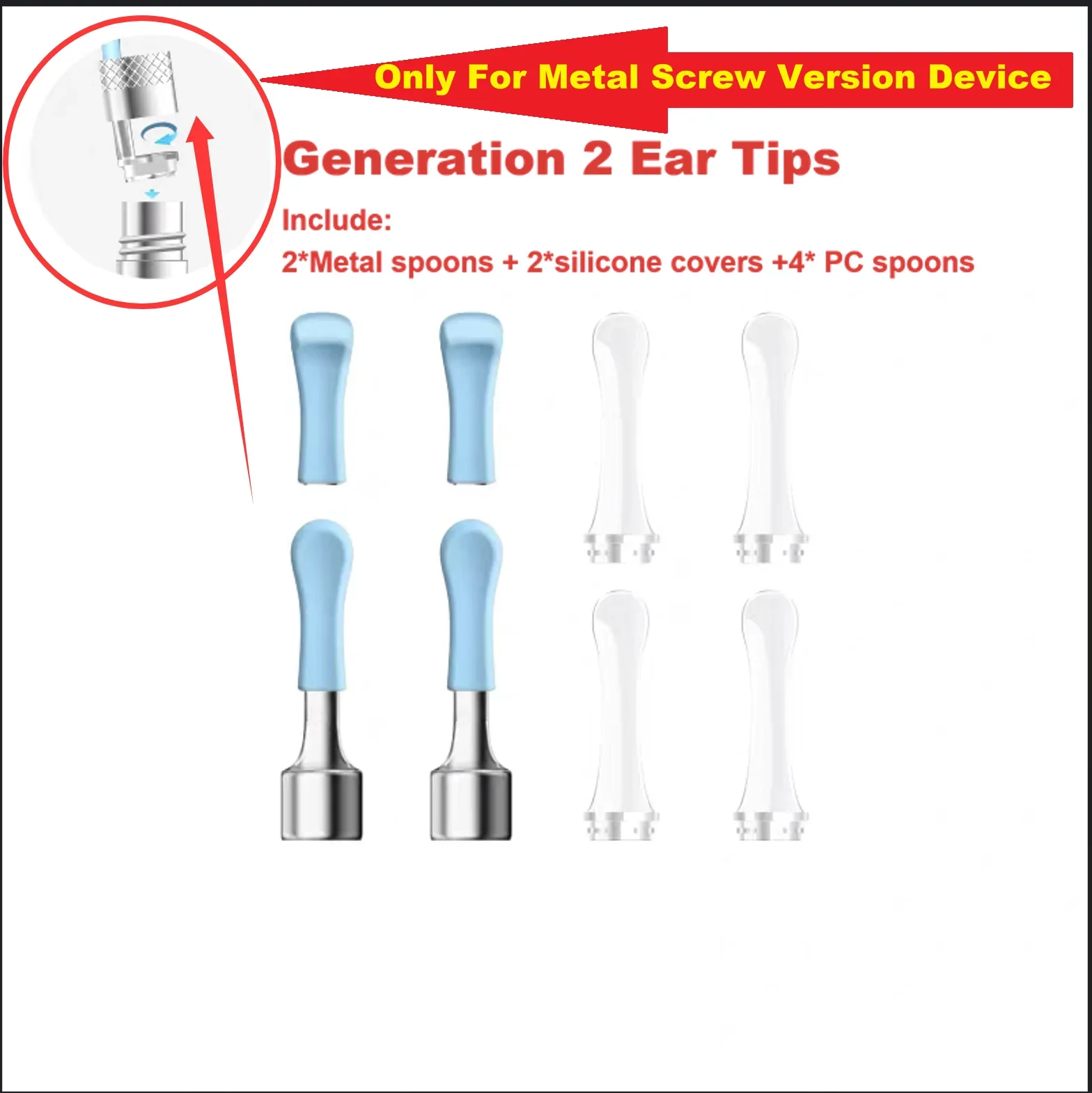 

Bebird M9 Pro Accessory Generation 2 (Metal Screw Version) Replace Ear Tips Tool Set