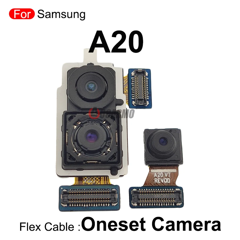 Front Camera For Samsung Galaxy A20 A40 A50 A51 A71 Rear Main Back Camera Module Felx Cable Replacement Parts