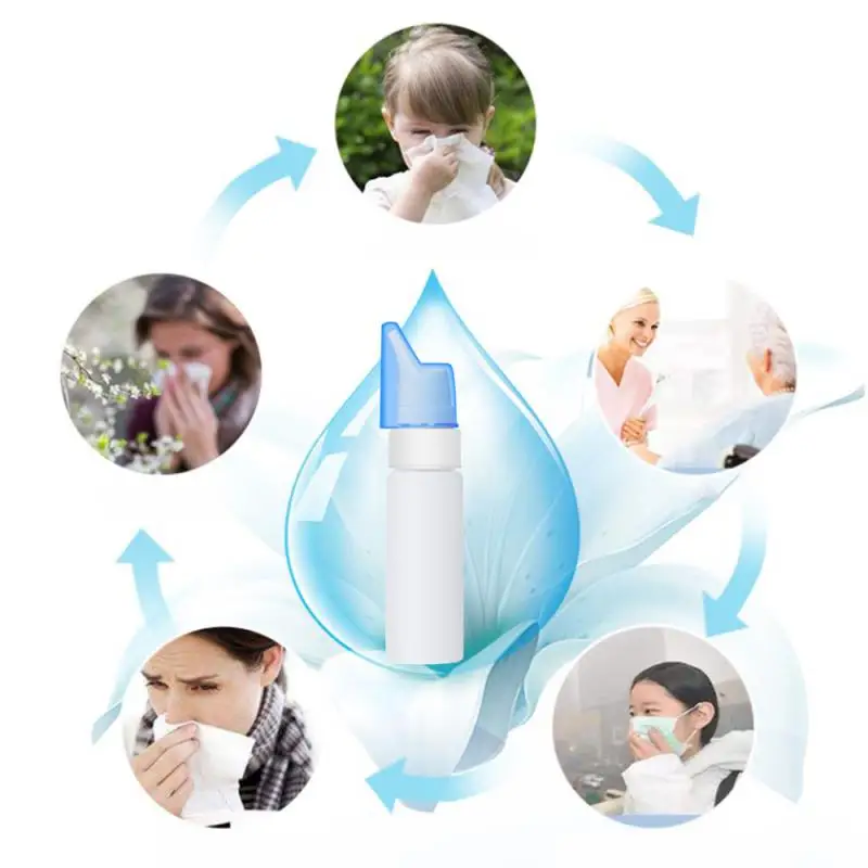 Durable 70ml Nasal Spray Nasal Wash Sinus Rince Nose Cleaner Home Accessories Tools Liquid Storage Bottles Empty Container