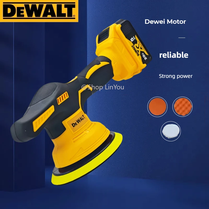 

Dewalt 8 передач цифровой дисплей беспроводной автомобильный полировщик электрический полировщик авто вощеная полировальная машина для Dewalt 20 В батарея