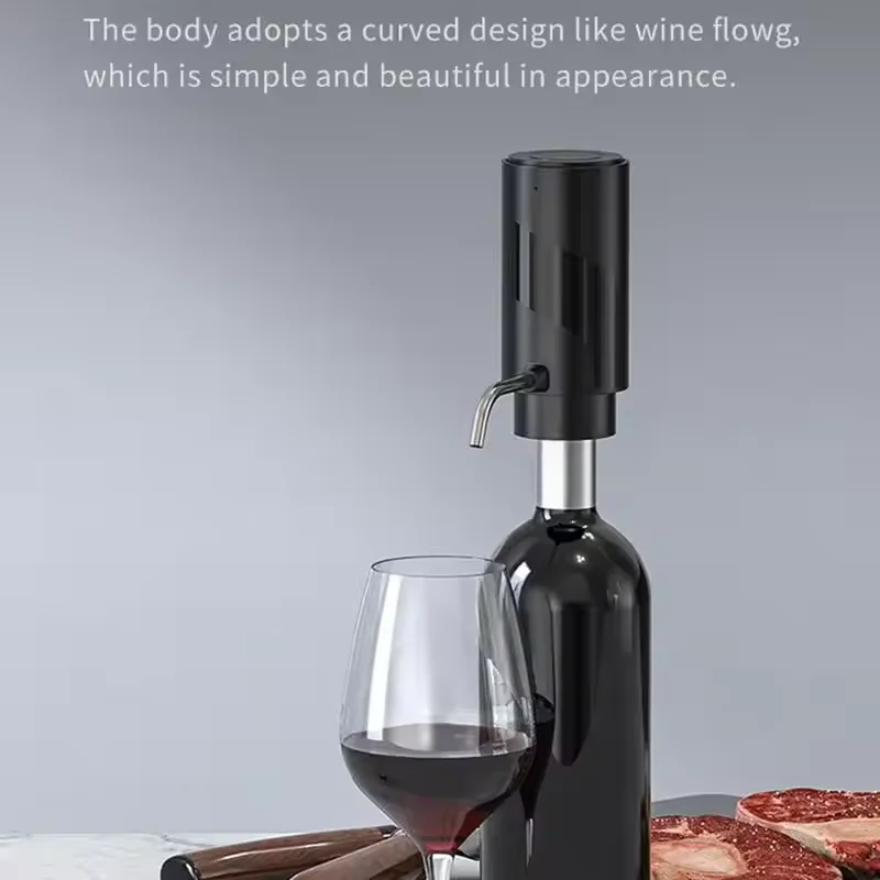 Rechargeable Electric Wine Aerator Dispenser Automatic Wine Decanter Intelligent Electric Wine Dispenser Party Gift Kitchen Tool