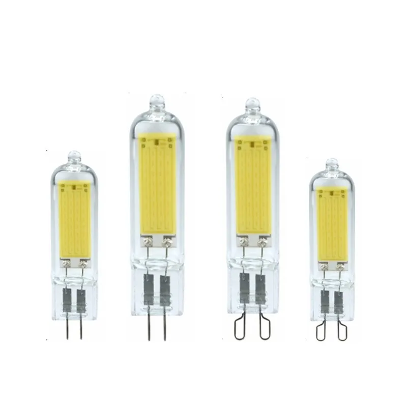 Ampoule LED super lumineuse G9 G4, lampe en verre, lumière à puissance constante, éclairage LED, ampoules COB, 7W, 9W, 12W, 15W, 220V