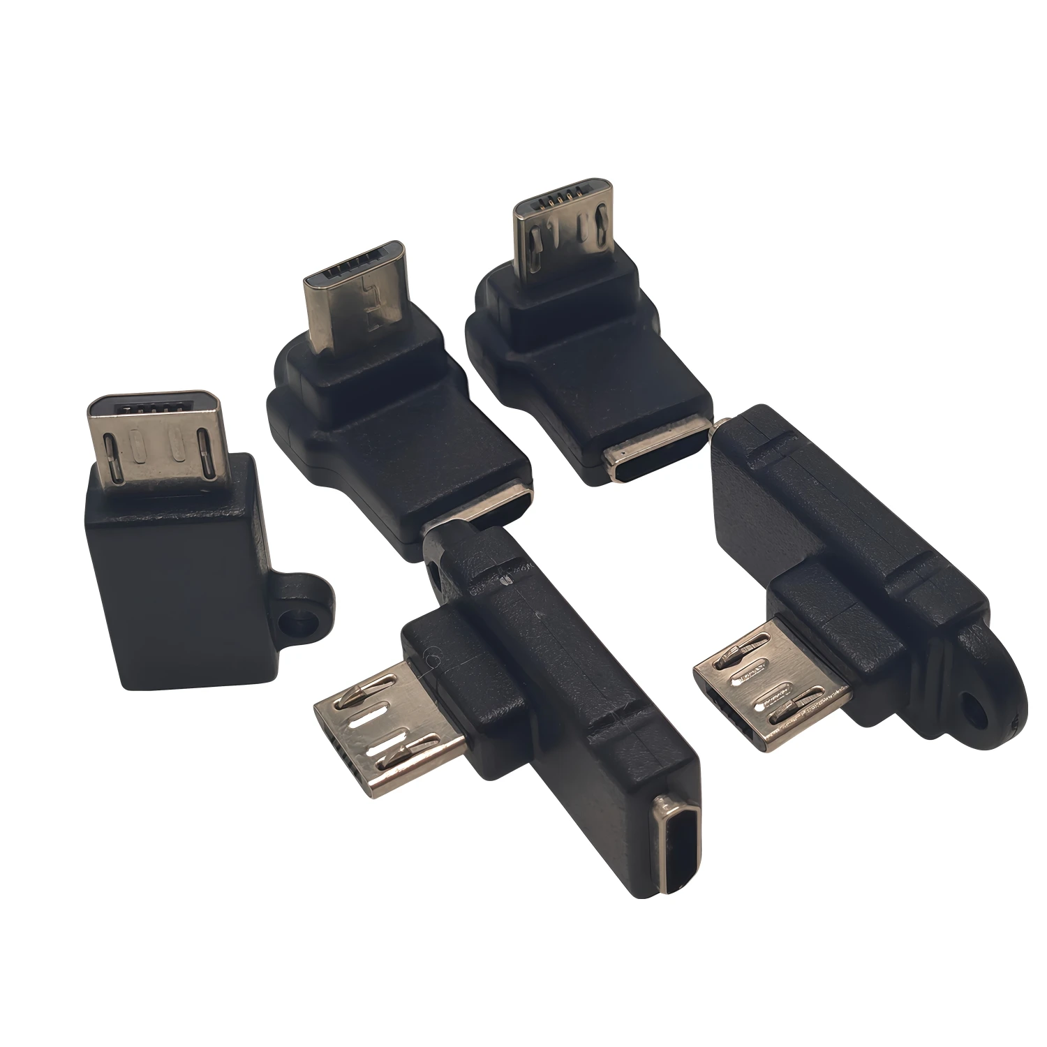 

Ультракороткий USB-адаптер 90 градусов (влево/вправо/вверх/вниз) Micro 5pin Female на Micro USB Male
