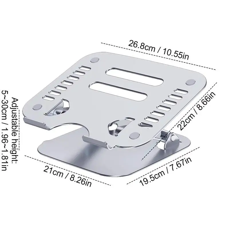 Suporte ajustável para tablet, liga de alumínio, suporte de mesa, doca, desenho, tablet, laptop, suporte dobrável para tablet