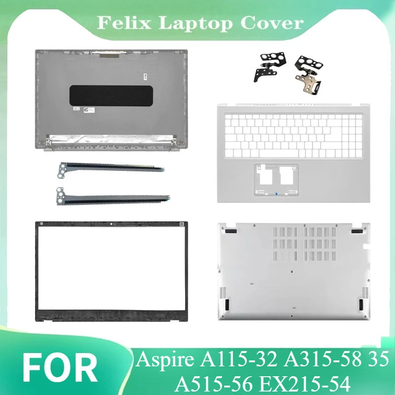 

For Aspire A115-32 A315-58 A315-35 A515-56 EX215-54 Repalce Cover LCD Back Cover/Front Bezel/Palmrest/Hinges/Bottom Case plastic